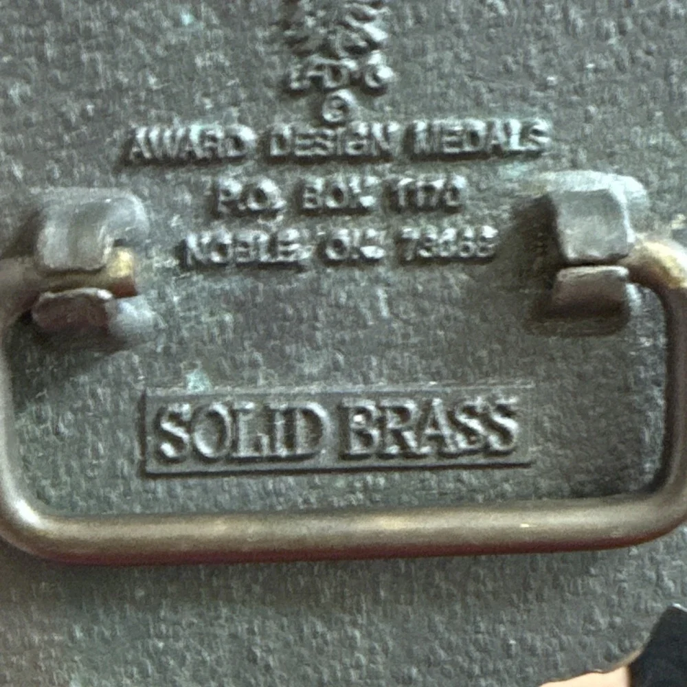 Award Design Medals Inc. The Backbone of America/Trucker Belt Buckle Solid Brass